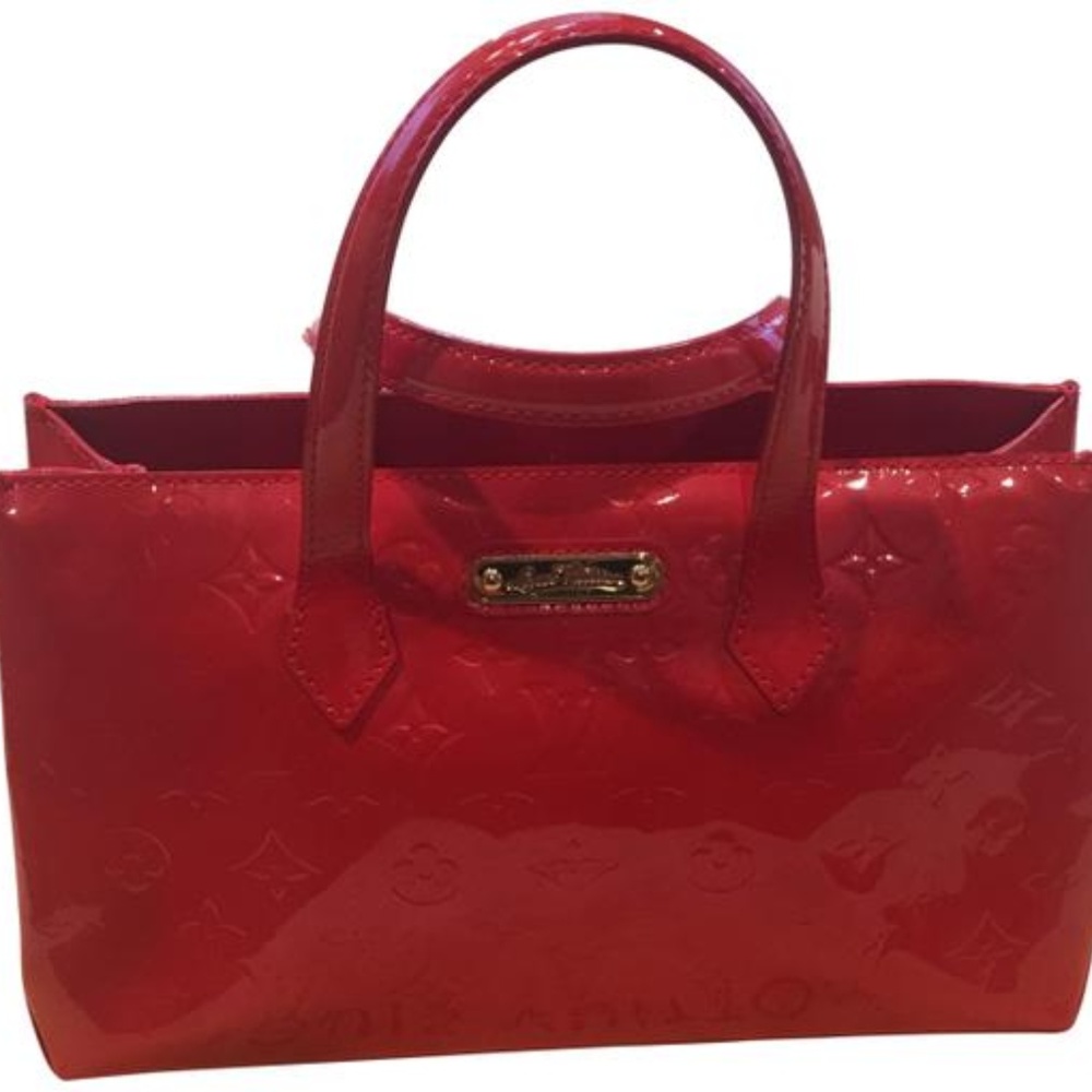 Wilshire New Handbag Red Patent Leather Satchel